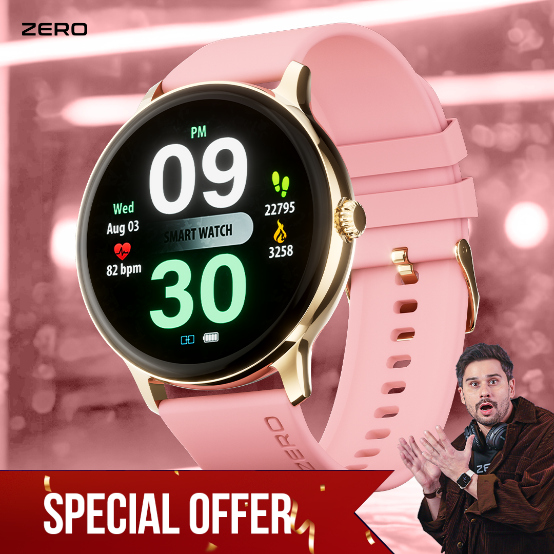 Zero® Luna Smart Watch | 1.39” TFT Display, Bluetooth Calling, 100+ Watch Faces | IP67 Waterproof, SpO2 & Heart Rate Monitor | Best Price Smartwatch for Men & Women, IOS & Android