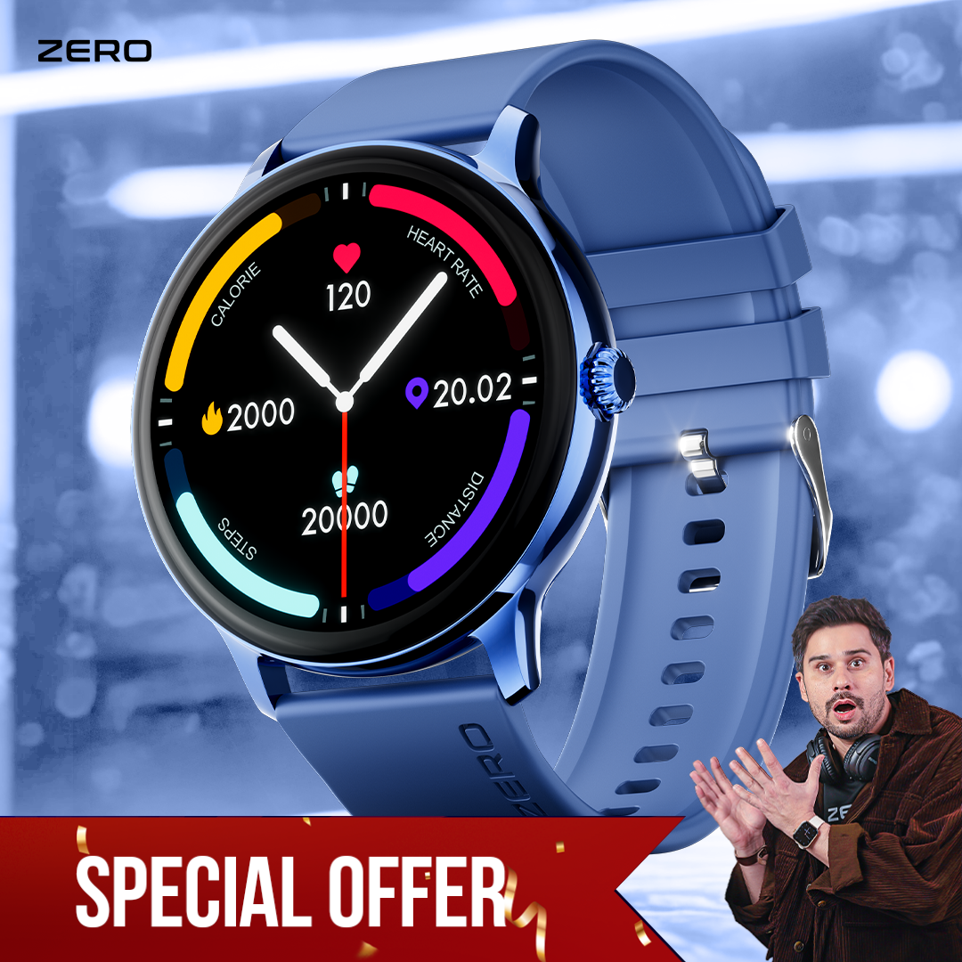 Zero® Luna Smart Watch | 1.39” TFT Display, Bluetooth Calling, 100+ Watch Faces | IP67 Waterproof, SpO2 & Heart Rate Monitor | Best Price Smartwatch for Men & Women, IOS & Android